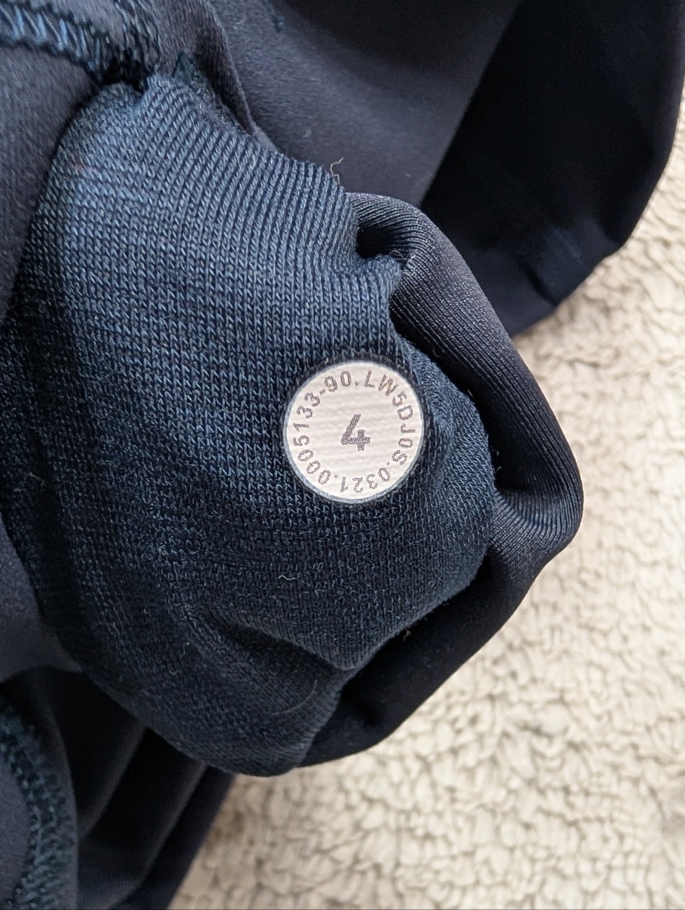 Lululemon Leggings Womens 4 Blue Navy Wunder Train High Rise Tights 28” Active - Picture 7 of 9